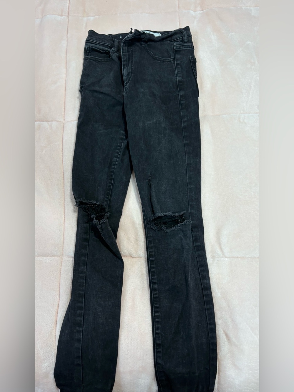 Garage Black Ripped Skinny Jeans